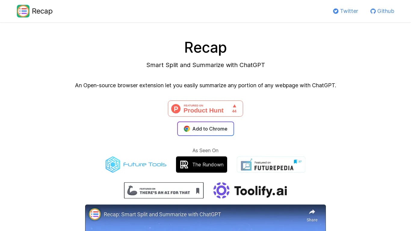 Cover Image for Recapext